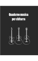 quaderno musica per chitarra