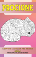 Libro da colorare per artisti - Disegni animali alleviare lo stress - Animale - Procione
