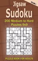 Jigsaw Sudoku Puzzle Book for Adults: 200 Medium to Hard Puzzles 9x9 (Volume 1)