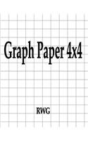 Graph Paper 4x4: 100 Pages 8.5" X 11"