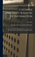 Columbia University Bulletin of Information: the Program of Graduate Medical Education ...: Instruction in Basic Medical Sciences for Residents in Affiliated Hospitals; 1960-1961