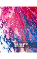 Cornell Notes Notebook: Hippie Trippy Tie Dye Colors Proven Study Method for College, High School and Homeschool Students 8x10 140 Blank Lined Pages Simple Effective Fun an