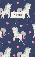 Notes: A Whimsical Magical Unicorn, Cupcakes and Doodle Rainbows Notebook Journal - Magical Forest Fairies, Llama, Caticorn, Unicorn - I Believe in Unicorn