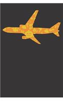 Notebook: Airplane Halloween Party Pumpkin Pattern Gift Dot Grid Dotted 6x9 120 Pages