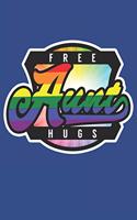 Free Aunt Hugs: Lined Notebook