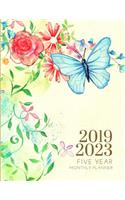 2019-2023 Five Year Planner Butterfly Goals Monthly Schedule Organizer: 60 Months Calendar; Agenda Appointment Diary Journal With Address Book, Password Log, Notes, Julian Dates & Inspirational Quotes