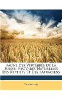 Faune Des Vertébrés De La Suisse