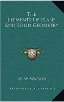 The Elements of Plane and Solid Geometry