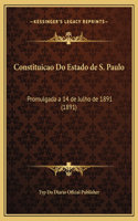 Constituicao Do Estado de S. Paulo