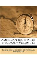 American Journal of Pharmacy Volume 64