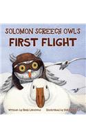 Solomon Screech Owl's First Flight