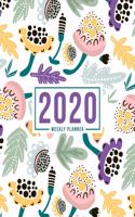 2020 Weekly Planner: January 1, 2020 to December 31, 2020: Weekly & Monthly View Planner, Organizer & Diary: Purple, Pink & Yellow Florals 820-4