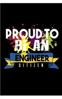 Proud to be an engineer citizen: Hangman Puzzles - Mini Game - Clever Kids - 110 Lined pages - 6 x 9 in - 15.24 x 22.86 cm - Single Player - Funny Great Gift