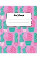 Notebook: Pink Cactus