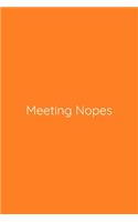 Meeting Nopes Notebook