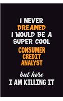 I Never Dreamed I would Be A Super Cool Consumer Credit Analyst But Here I Am Killing It