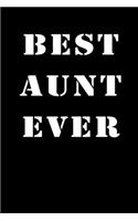 Best aunt ever notebook gifts