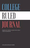 Colege Ruled Journal