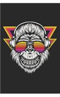 Notebook: Retro Bigfoot Sasquatch Writing Journal (Blank Lined)
