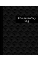Coin Inventory Log: Black Coin Collectors Inventory Log Book - 120 Pages - Coin Collection Catalog Journal