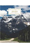 2020: Weekly and Monthly Planner/Calendar Jan 2020 - Dec 2020 Rocky Mountains Landscape