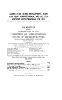 Agriculture, Rural Development, Food and Drug Administration, and related agencies appropriations for 2011