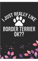 I Just Really Like Border Terrier Ok?