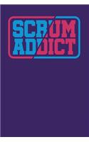 Scrum Addict: Dark Purple, Blue & Pink Design, Blank College Ruled Line Paper Journal Notebook for Project Managers and Their Families. (Agile and Scrum 6 x 9 inc