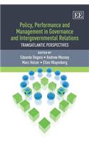 Policy, Performance and Management in Governance and Intergovernmental Relations