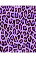 Purple Leopard Print Notebook