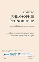 La Philosophie Economique Au Japon / Economic Philosophy in Japan