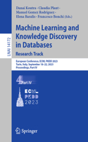 Machine Learning and Knowledge Discovery in Databases: Research Track