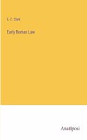 Early Roman Law