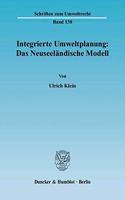 Integrierte Umweltplanung: Das Neuseelandische Modell