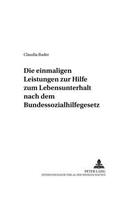 Einmaligen Leistungen Zur Hilfe Zum Lebensunterhalt Nach Dem Bundessozialhilfegesetz