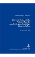 Gekroente Paedagogische Preisschriften Der Akademie Gemeinnuetziger Wissenschaften