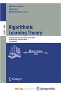 Algorithmic Learning Theory