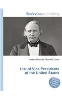 List of Vice Presidents of the United States