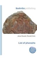 List of Pharaohs: (English)
