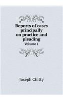 Reports of cases principally on practice and pleading Volume 1