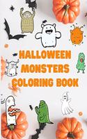 Halloween Monsters Coloring Book