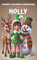 Advent Calendar Countdown With Holly