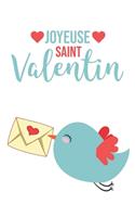 Joyeuse Saint Valentin: Carnet de notes pointillés - cadeau Saint Valentin - oiseau amoureux