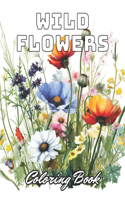 Wild Flowers Coloring Book For Adult