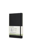 2019 Moleskine Horizontal Black Large Weekly 12-month Diary Soft