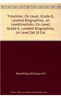 Timelinks: On Level, Grade K, Leveled Biographies, on Level Set (6 Each of 6 Titles)