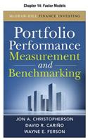 Portfolio Performance Measurement and Benchmarking, Chapter 14 - Factor Models