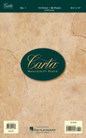 Carta Manuscript Paper No. 1 - Basic: Loose Leaf, 8-1/2 x 11, 96 Pages, 10 Stave, 3-Hole Punched.