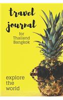 Bangkok Travel Journal: Small college blank world book, notebook, diary for your holiday notes and memories from Thailand or as travel gift