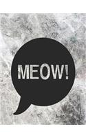 Cat Meow Notebook for Notes Jotter Blanked Lined Writing Journal